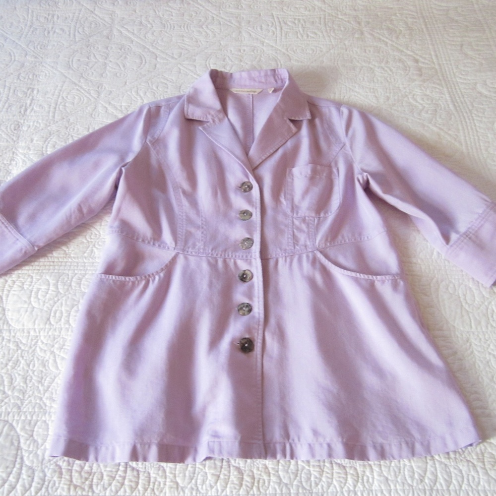Soft Surroundings Jacket PS Lavender/Purple Tencel